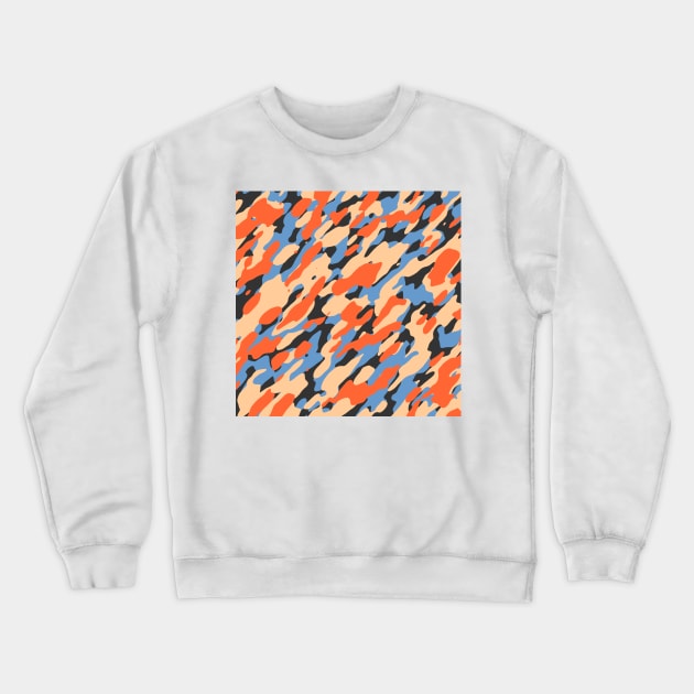 Wheat Orange Camouflage Crewneck Sweatshirt by Tshirtstory